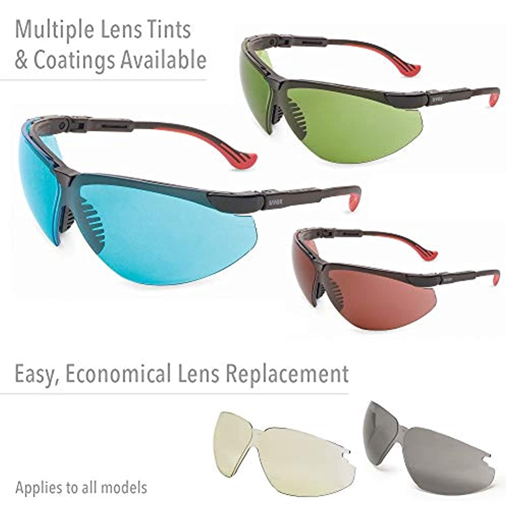 Protege, Safety Glasses, HydroShield Anti-Fog, SCT-Low-IR Lens, Black Frame, Half-Frame