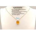thumbnail image 4 of Collar de Corazón en Chapa Oro 18K, Cuarzo Rosa, Aventurina, Agata, Obsidiana. Gemoterapia, Energiza Chakras, Curación Reiki, Feng Shui - Agata Amarilla MADIOLA Chapa Oro, 4 of 5