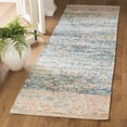 thumbnail image 2 of SAFAVIEH Saffron Candelario Floral Cotton Area Rug, Turquoise/Peach, 3' x 5', 2 of 4