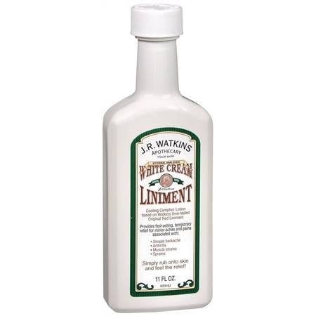 Topical Anesthetic - JR Watkins White Cream Liniment, 11 Fl Oz