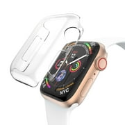 Apple Watch Series 4 40 MM Hybrid TPU Rubber Silicone Hard Case Cover Crystal CLEAR Screen Cover for Apple Watch iWatch Series 4 40mm
