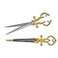 thumbnail image 3 of Wuu Jau H-6010-GD Renaissance Medieval Scissors Dagger, 11", Gold, 3 of 3