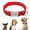 Red, variant on Pet Artist Cute Polka Dot Personalized Dog Collars Custom Name Phone ID Metal Buckle Engraved