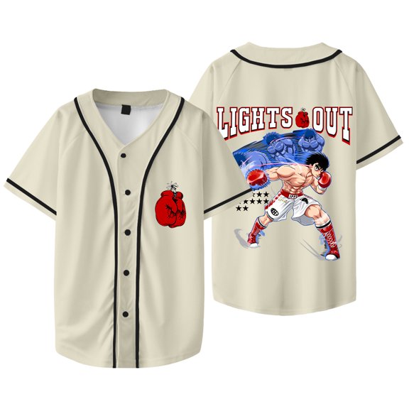 Hajime No Ippo Kamogawa Boxing Gym Merch Baseball Jacket T-Shirts Women Men Fashion Short Sleeve Tee