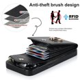 thumbnail image 5 of Elegante funda multifuncional tipo cartera para iPhone 14 Pro Max con correas, ranura para tarjetas, soporte para anillo, protección para cámara, material de PU, a prueba de golpes, anti-th, 5 of 5