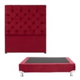 thumbnail image 1 of Box Base Cama Individual + Cabecera Capri Rojo Dicasa  Red, 1 of 8