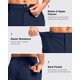 thumbnail image 4 of Pantalones cortos Pudolla para hombre, casuales, de golf, ligeros, de secado rápido, azul marino, 4 of 6