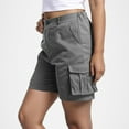 thumbnail image 6 of Women's Shorts High Waisted Stretchy Casual Solid Color Cargo Elastic Waistband Comfort Summer Flowy Shorts with Pockets S-2XL, 6 of 8