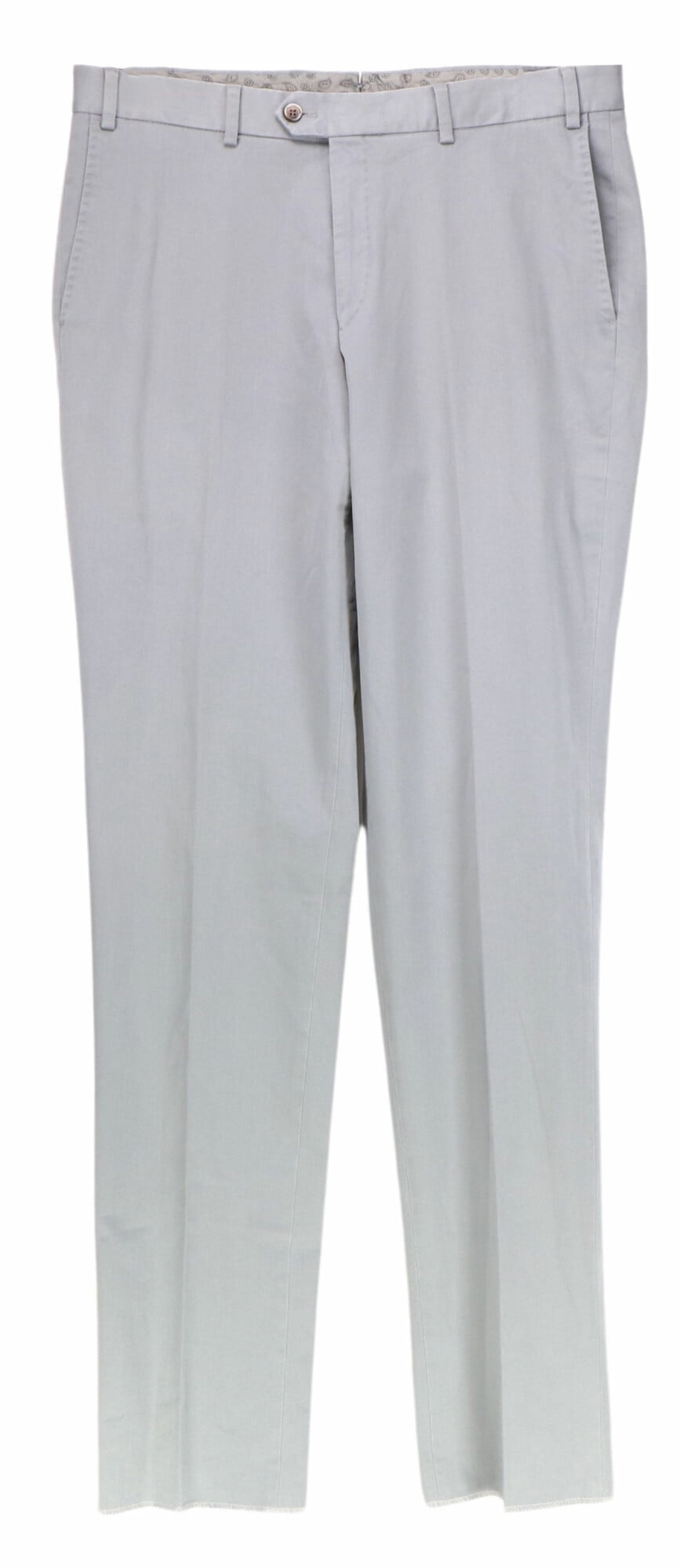 Hiltl Men's Medium Grey Perfetto Fit Porter 95 Trouser Pants & Capri ...