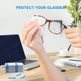 thumbnail image 3 of MOSSLIAN Screen Cleaning Wipes, Individually Wrapped Pre-Moistened Touchscreen Wipes Tissues for Cell Phone, Watch, Eyeglasses, Sunglasses, Goggles, Car Rearview Mirror and Glassware Lens,80p, 3 of 8
