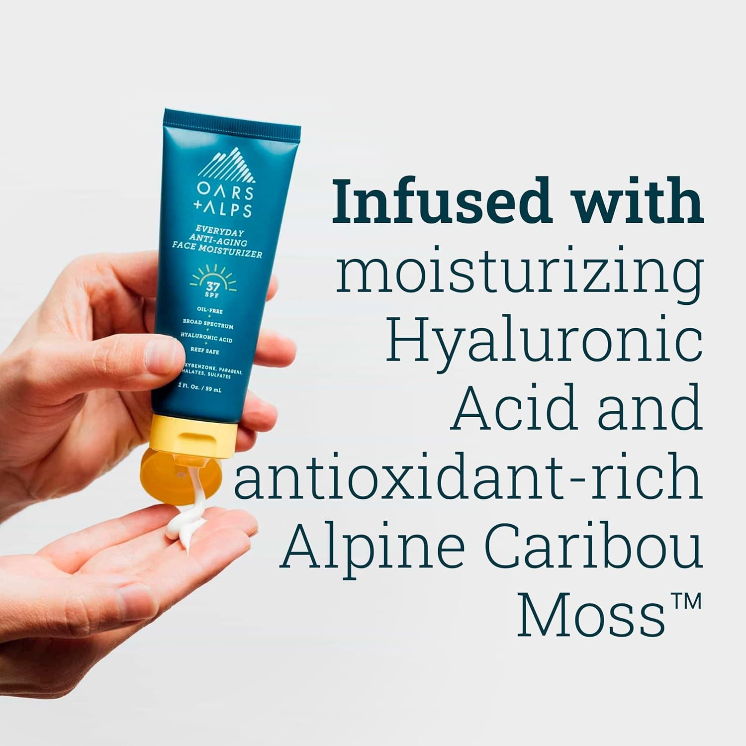 Oars + Alps SPF 37 Anti-Aging Face Moisturizer, 2 Fl Oz