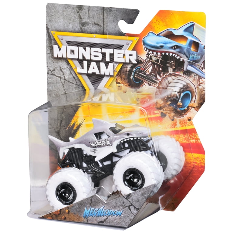 Monster Jam, Megalodon Monster Truck 1:64 Scale Die-Cast Vehicle