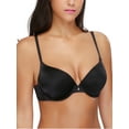 thumbnail image 3 of Deyllo Women's Push Up Bra Lightly Padded Plunge Underwire T shirt Bra, Black 34DD, 3 of 5