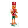 thumbnail image 2 of OUNONA 1Pc Holiday Nutcracker Decoration Gingerbread Man Figurine for Christmas Desktop and Home Decor, 2 of 8