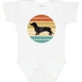 thumbnail image 3 of Inktastic Dachshund Dog Retro Sunset Boys or Girls Baby Bodysuit, 3 of 5