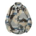 thumbnail image 1 of Qertyioot Men's Fashion Outdoor Spring And Outdoor Ethnic Geometric Print Jacket, 1 of 3