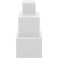 thumbnail image 2 of Photography Cube Prop Foam Geometry Cubes Studio Photography White 8cm Photo Shoot Prop 3Pcs, 2 of 4