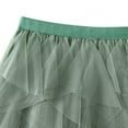 thumbnail image 6 of vigerkar Tulle Skirts for Women Midi Fairy Skirt Tutu A-Line Mesh Layered High Elastic Waist Skirts Green, One Size, 6 of 8