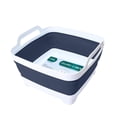 thumbnail image 1 of FOSJGO 2.4 Gal(9L) Collapsible Dish Basin with Drain Plug,Space Saving Multiuse Foldable Sink Tub,Dishpan,Kitchen Sink for Camping,Plastic Tub,Vegetable Washing,RV, 1 of 6