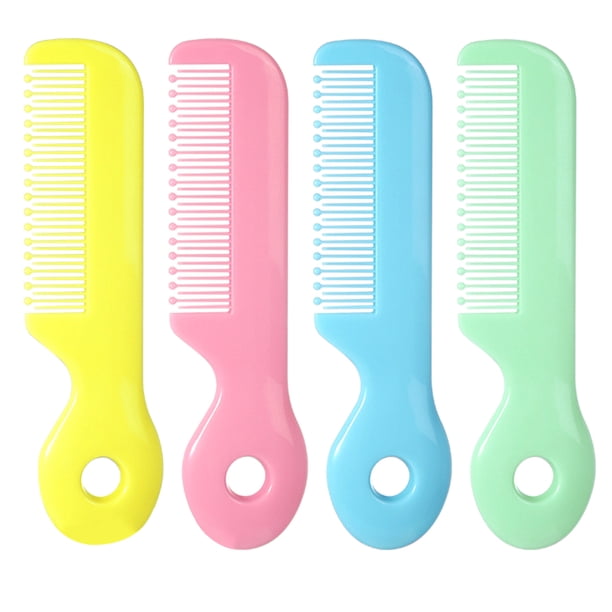 4 piezas de seguridad para bebés Combs dientes redondos para niños pequeños peinador para peluquería para peluquería
