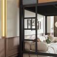 thumbnail image 6 of Leumius Full Size Loft Bed with Storage Shelves and Pegboard,Metal Loft Bed Frame with USB Ports and LED Lights,Natural, 6 of 13
