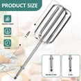 thumbnail image 2 of 4pcs Hand Mixer Beaters Attachments, Beaters for Hand Mixer,Stainless Steel Beach Mixer Attachments, Hand Mixer Beaters Compatible for Hamilton Egg Whisk Blades Parts 62682RZ 62692 62695V 64699, 2 of 6