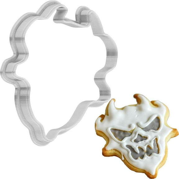 Halloween Demon Mask Cookie Cutter 4 Inch Made in USA by WONDERTORY