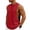 Red, variant on Mens Workout Tank Tops Cut Off Sleeveless Muscle Shirts Gym Athletic Running T Shirt Dark Gray M
