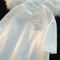 thumbnail image 3 of Cinnamoroll Sweet Cartoon Short Sleeved T-shirt for Women in Summer Y2k Sanrio Lovely Casual Tops Loose Oversize Tees Clothes, 3 of 20