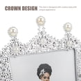 thumbnail image 2 of MasteelfCA Pearl Picture Photo Frame Crown Design Photo Frame Decor Desktop Photo Frame, 2 of 8