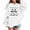 White, variant on NordicNest Girls Long Sleeve Hooded Sweatshirt Casual Pullover With Print Soft Lined Jacket Top For Play And Everyday Wear Youth Sizes In Various Cute Designs caps Jacket