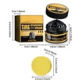 thumbnail image 3 of Pasta de cera para la restauración de neumáticos de coche: oscurece el brillo y proporciona un limpiador descontaminante para restaurar neumáticos descoloridos, hidratar el brillo, proteger con, 3 of 6