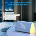 thumbnail image 5 of JUUTREN [3 in 1] Sound Machine for Adults, Baby White Noise Sound Machine with Alarm Clock Night Light, 35 Soothing Music, 4 Sleeping Timer, Portable Memory Function Sounds Machines for Sleep, 5 of 9
