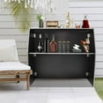 thumbnail image 2 of Denest Portable Bar Cabinet Foldable Bar Portable Event Bar Rectangular Freestanding, 2 of 15