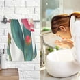 thumbnail image 7 of Dreamtimes Hand Towels White Yellow Flower 2 PCS, Cotton Bath Towels Drying Face Hands Body Decorative Water Absorbent Lightweight Washcloth for Bathroom Ktichen Travel Gym, 16"×28", 7 of 7