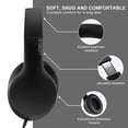 thumbnail image 4 of Auriculares LORELEI X6 para colocar sobre las orejas con micrófono plegables negros, 4 of 6
