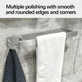 thumbnail image 3 of WKSCLPAI Towel Racks for Bathroom Stainless Steel Towel Rack Without Punching, Bathroom Horizontal Bar Towel Rack, Bathroom Hardware Towel Rack, Bathroom Organizer, Silver, 3 of 7