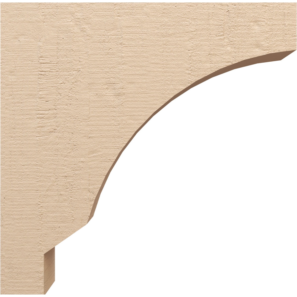 9"W x 36"D x 36"H Thin Moab Rough Cedar Woodgrain TimberThane Corbel, Primed Tan