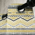 thumbnail image 3 of Ambesonne Yellow and Black Grommet Curtain, Zig Zag Lines, 50" x 84", Yellow Black and White, 3 of 6