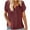 Red, variant on asdoklhq Juniors Plus Tops & T-Shirts,Women Solid V-Neck Lace Crochet Eyelet Short Sleeve Casual Shirts Blouses Tops