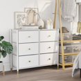 thumbnail image 2 of DECOMOMO Commode Haute avec Paniers 3 Niveaux 6 Tiroirs Commode, 2 of 8