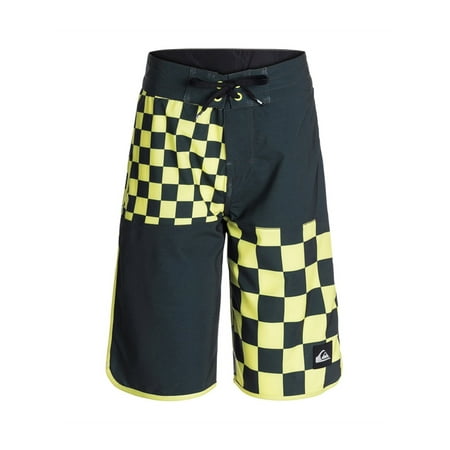 Quiksilver Boys Quad Checkered Swim Bottom Board Shorts splice 24 - Big ...