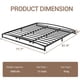 thumbnail image 3 of Cama King Size de Metal con Base de Plataforma de 6 Pulgadas – Estructura Robusta de Perfil Bajo en Negro, Soporte de Lamas de Acero Antideslizante y Silencioso, Fácil Montaje, Sin Base, Almacenamient, 3 of 8