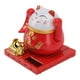 thumbnail image 5 of Ondeando Con Energía Solar Ondeando Gato Gordo Rojo Buena Suerte Riqueza Bienvenida Gato De La Fortuna De La Suerte Hogar Habitación Oficina Decoración De Escritorio Tamaño, 5 of 7