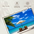 thumbnail image 6 of Elephant Stock Beach Deckchairs Wall Art - Horizontal Canvas Wall Art - Living Room Wall Decor - Beach Canvas - Blue And Green Decor - 36" x 24", 6 of 8