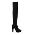 thumbnail image 6 of DREAM PAIRS Women's Fashion Thigh High Chunky Heel Platform Over The Knee Boots HIGHPLAT BLACK Size 8, 6 of 7