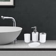 thumbnail image 3 of 4pcs ABS Bathroom Accessories Set Bath Necessities brush Cup White, 3 of 7