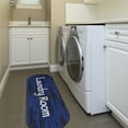 thumbnail image 4 of Ottomanson Non-Slip Rubberback 2x5 Laundry Room Runner Rug, 20" x 59" Oval, Black/Blue, 4 of 7