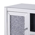 thumbnail image 2 of Benjara Noe 59" Wood TV Entertainment Media Console- Faux Diamond Inlay- Silver, 2 of 5