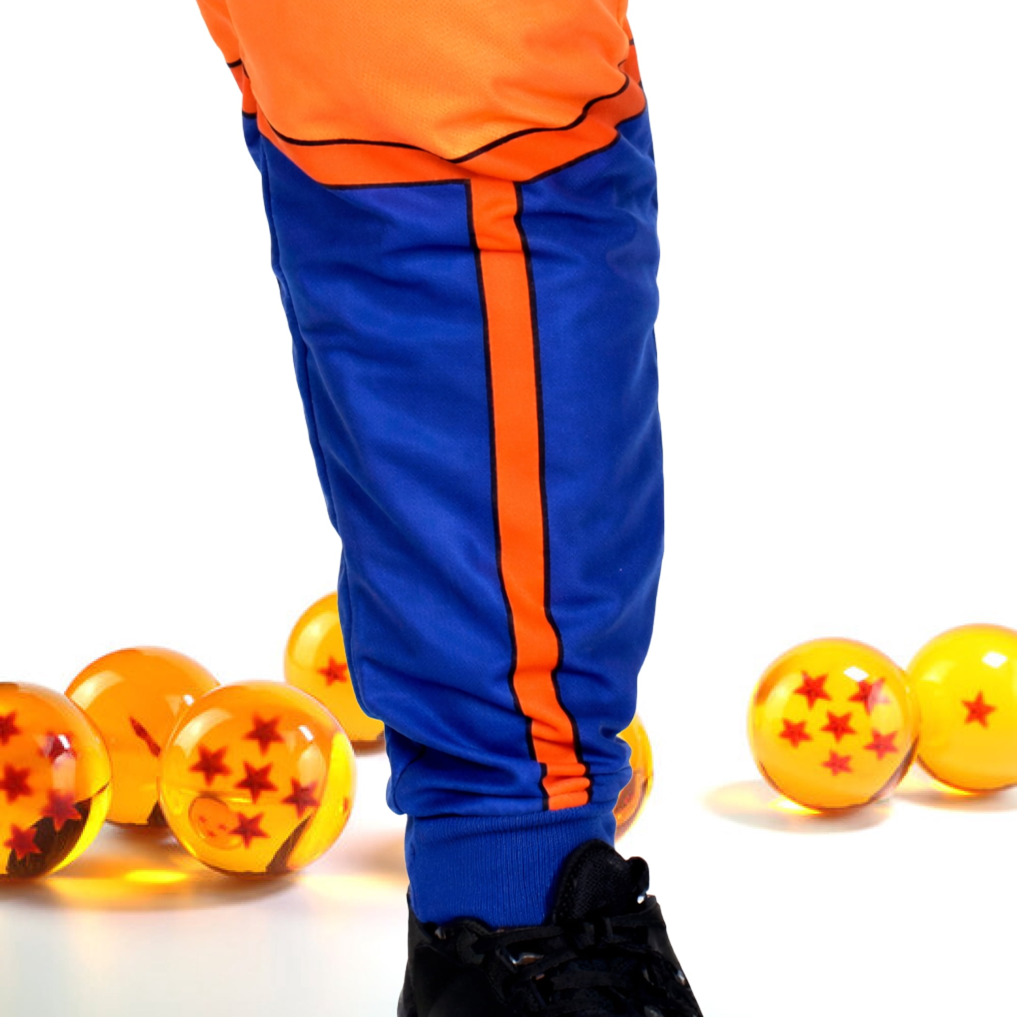 NeonPunk Dragon Ball Z Goku Adult Pajama Onesie Jumpsuit, Soft All-in-One Anime Loungewear/outfit, Iconic Blue & Orange Design, Unisex Standard Size Large